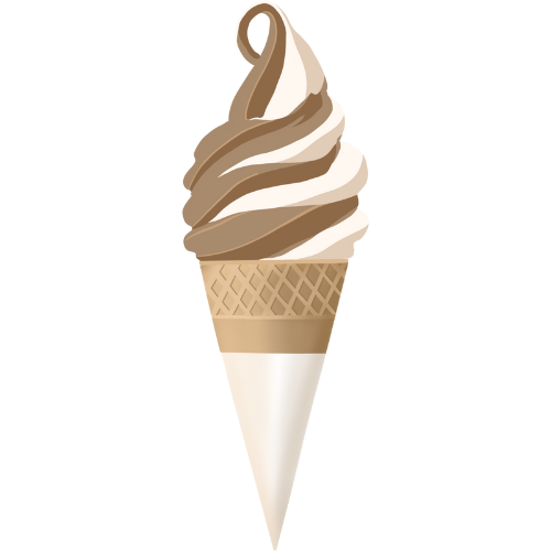 Swirl Ice Cream Cone